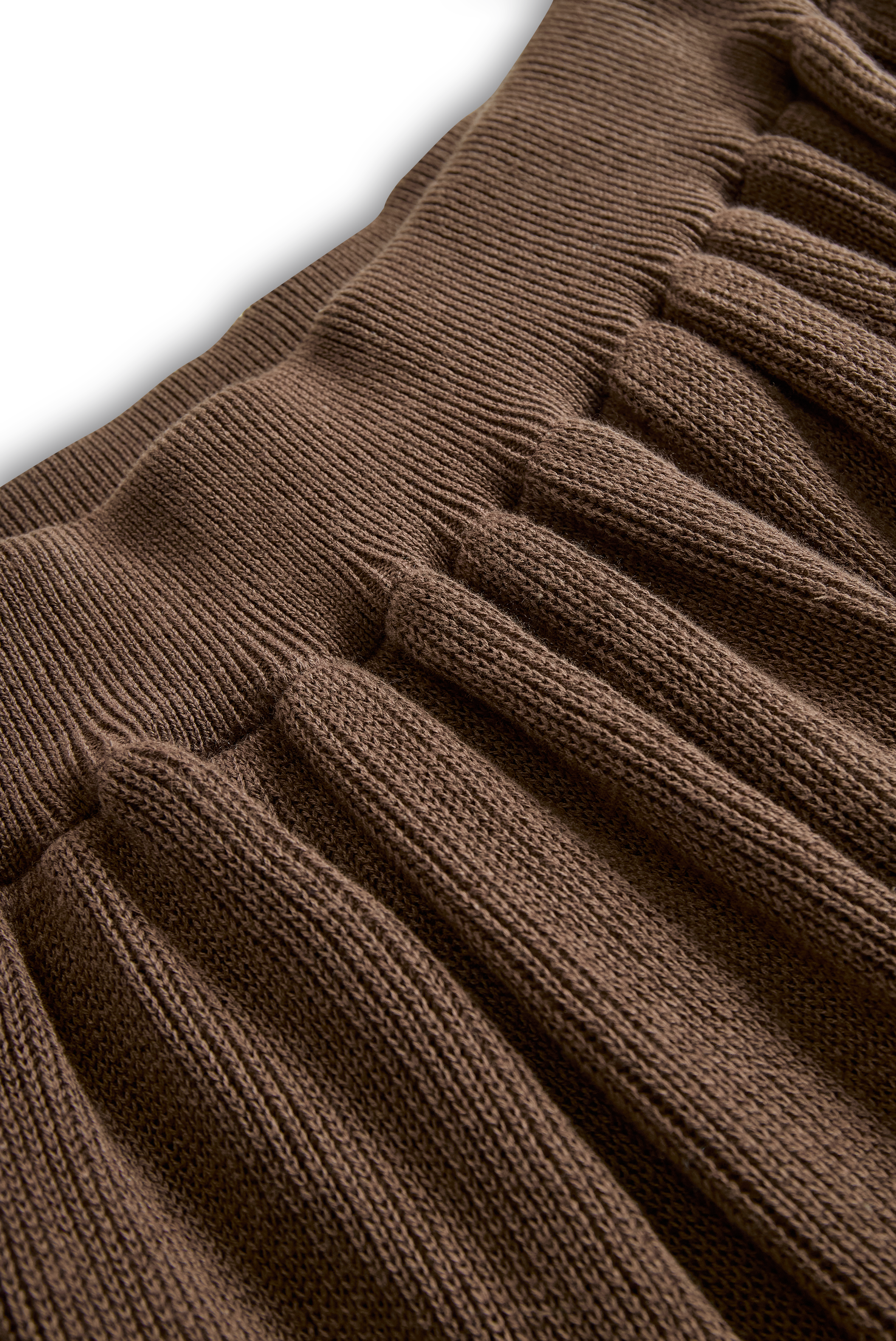 Ensemble jupe et pull tricoté à col rond pour femme