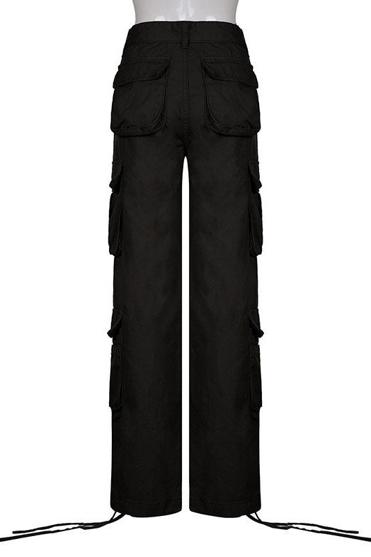 Denim Cargo med høy midje