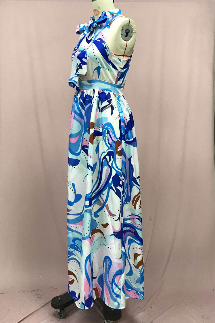 French Style Floral Chiffon Dress