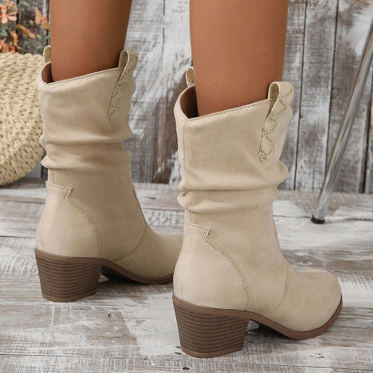 Vintage Western Cowboy Stiefeletten mit Quasten