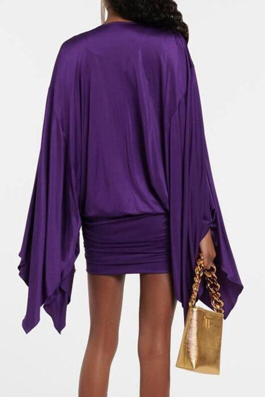 Sırtı Açık Halter Vücuda Oturan Elbise