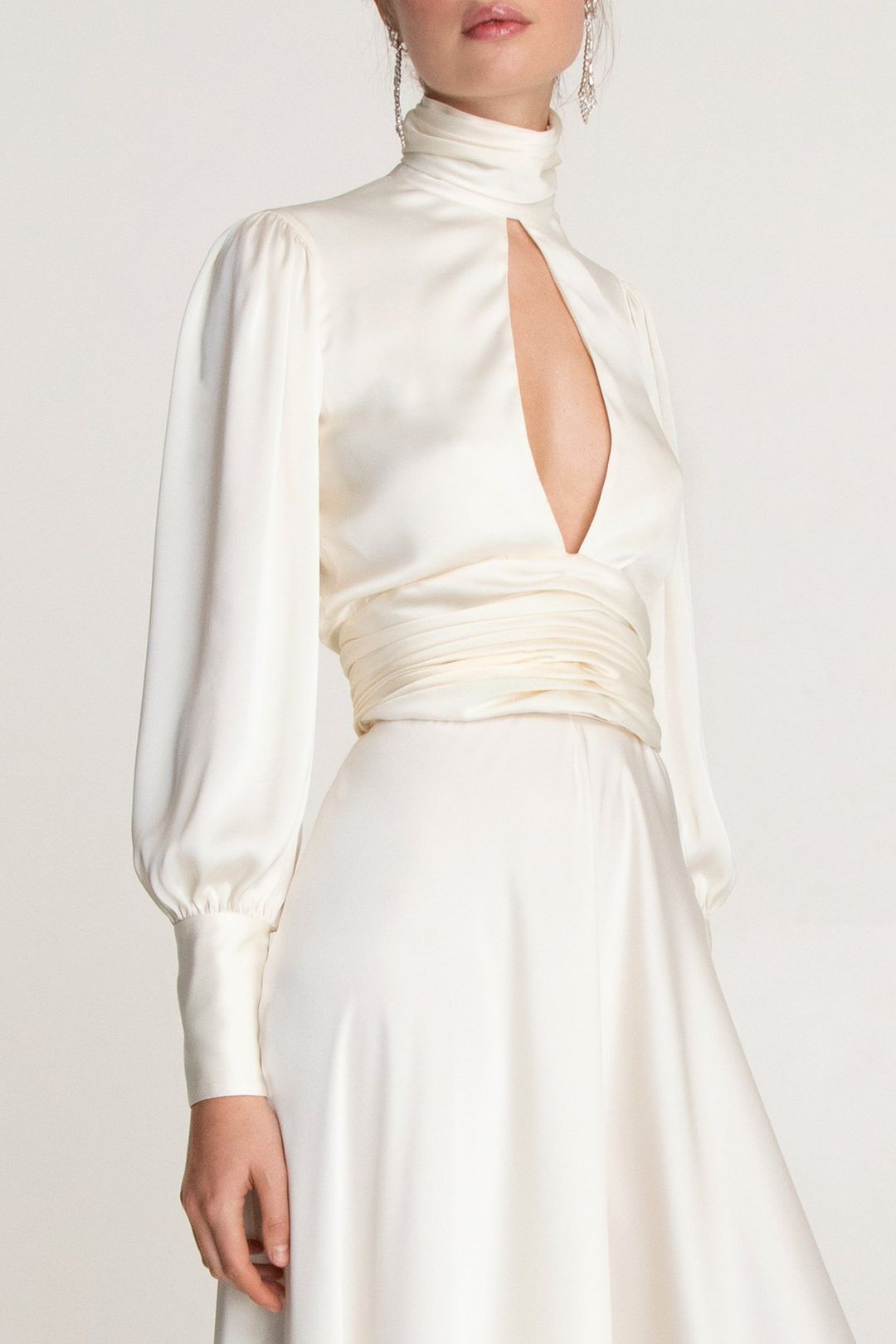 Galaxy White Evening Gown