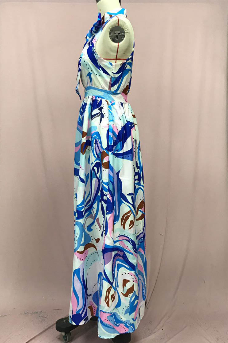 French Style Floral Chiffon Dress