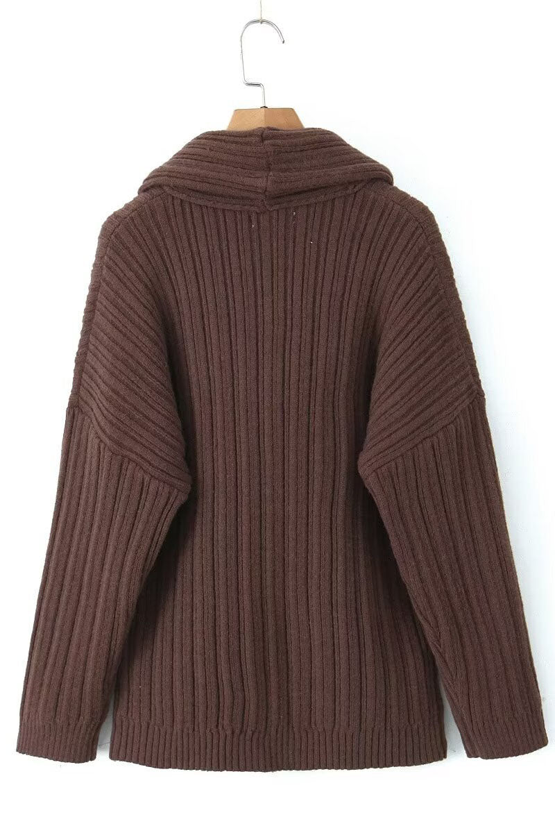 Lazy Style Solid Faarf Irregulär Strécken Top