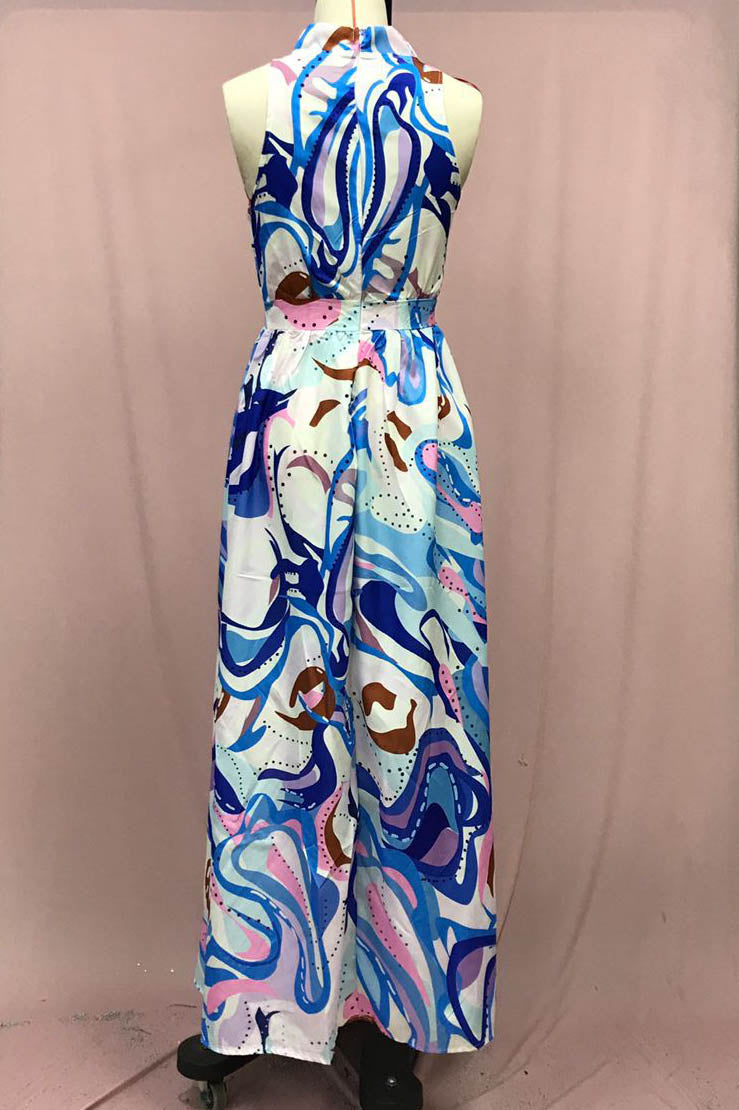 French Style Floral Chiffon Dress