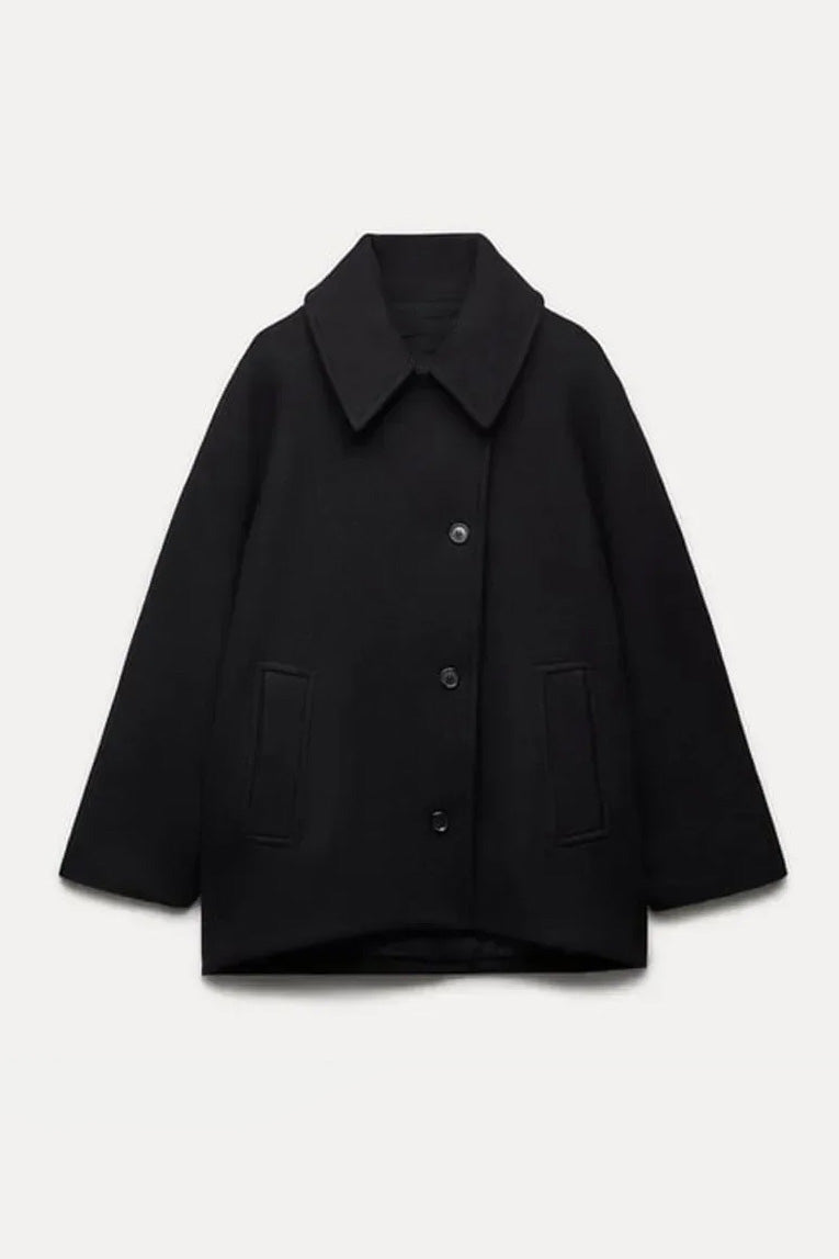 Vestido largo acampanado con ribete de encaje bordado de Joa