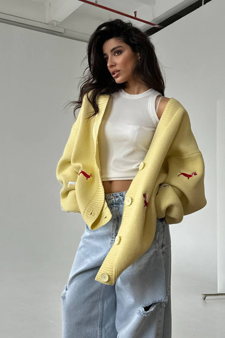 Robe longue évasée à bordures en dentelle brodée Joa