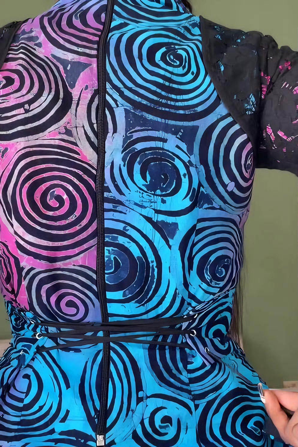 70s Vortex Print Pant Set