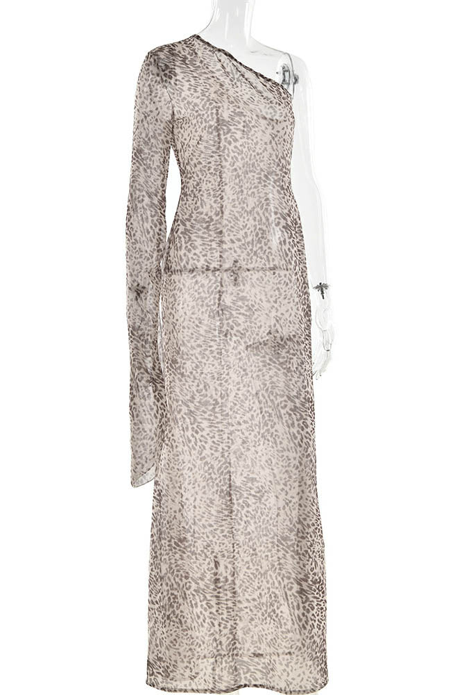 Joa Broderad Spets Trimmad Flare Maxiklänning