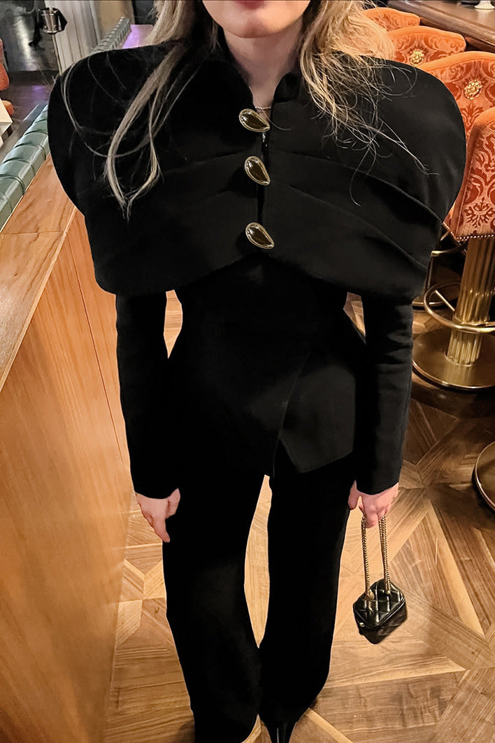 فستان جوا طويل مطرز بالدانتيل