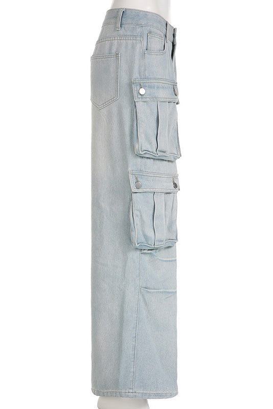 Taş Detaylı Düz Jean