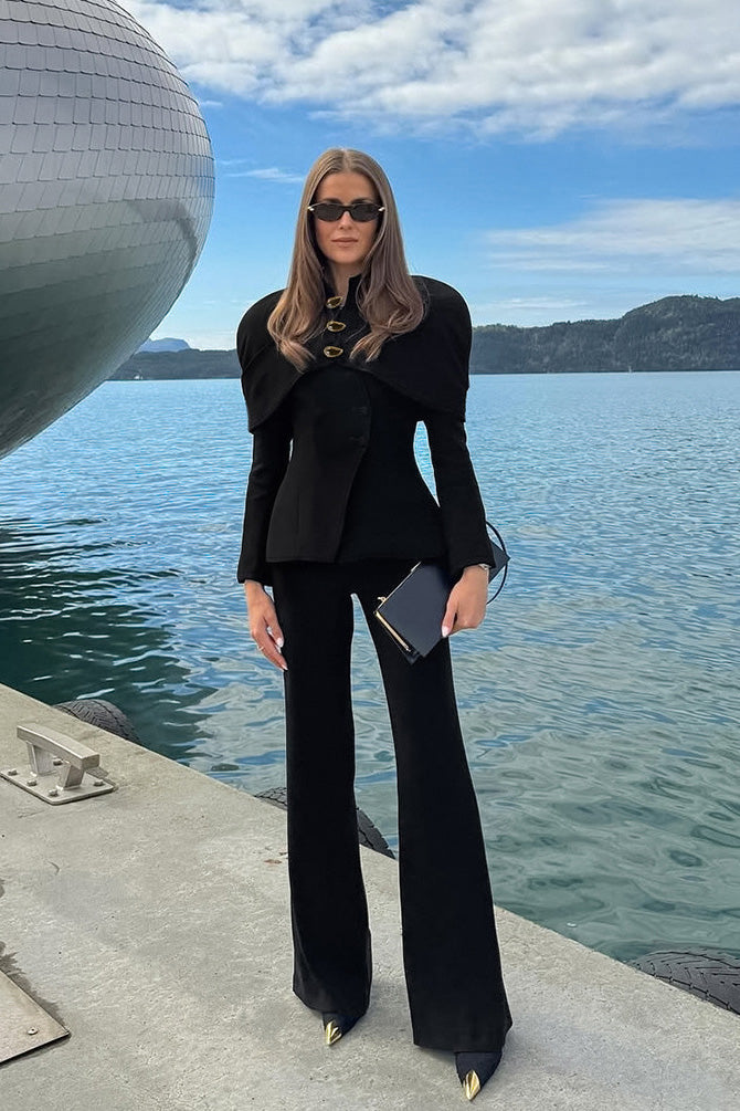 فستان جوا طويل مطرز بالدانتيل