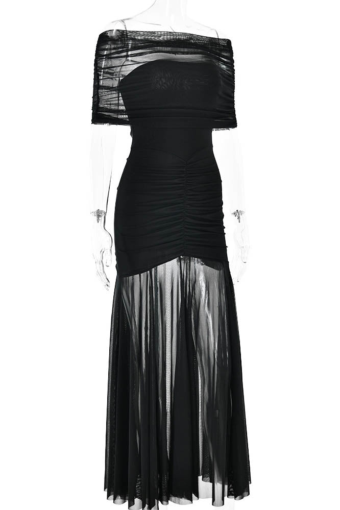 Nocturne Whisper – Fitted Backless Dress