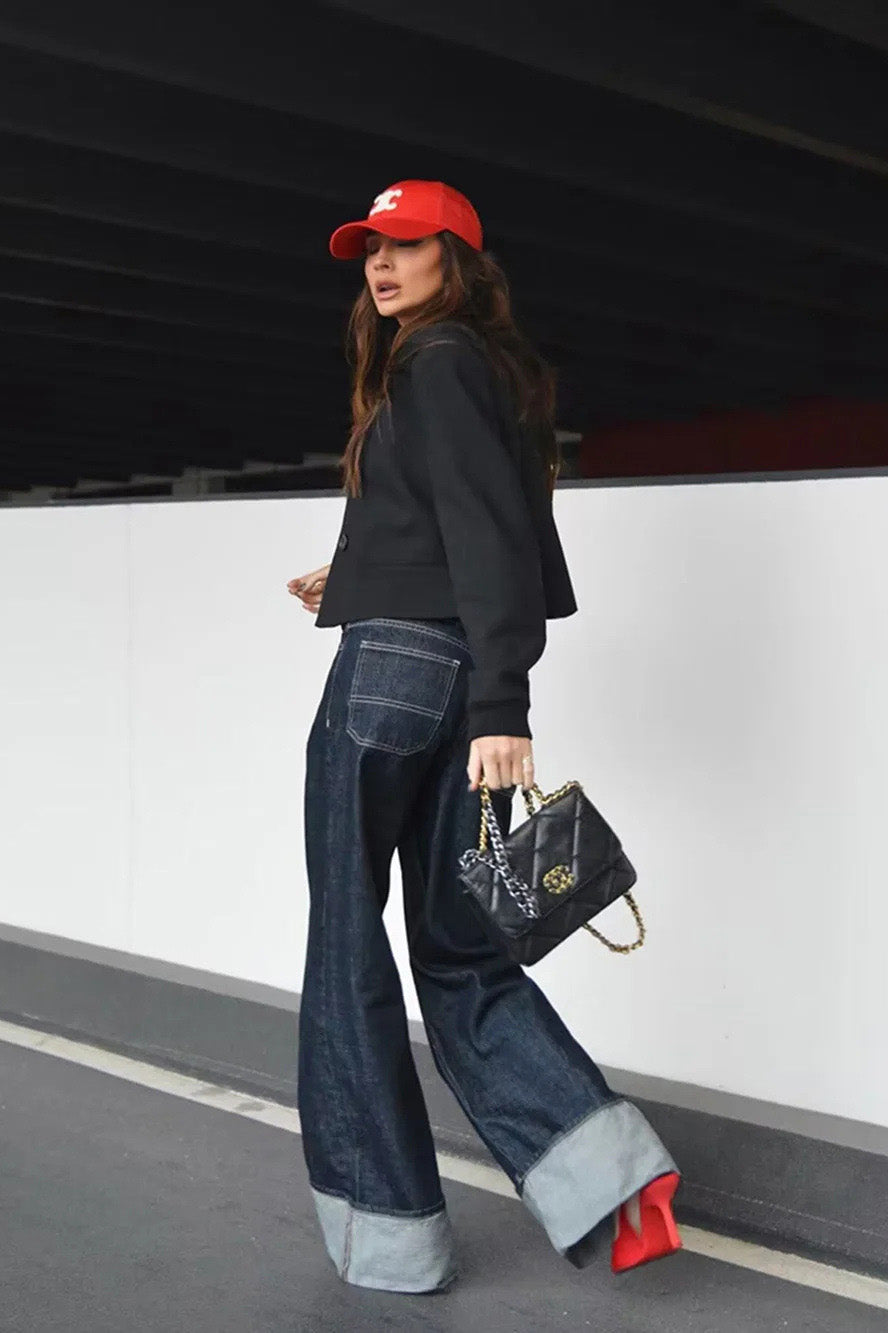 Joa Broderad Spets Trimmad Flare Maxiklänning