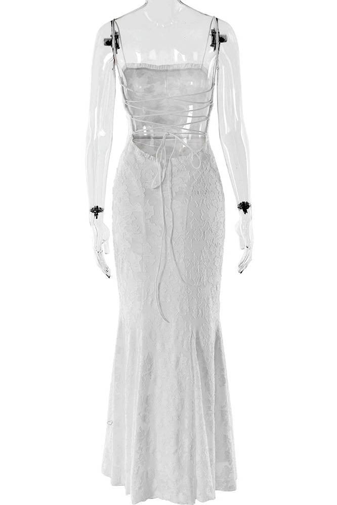 Tied Allure – Backless Slim Dress