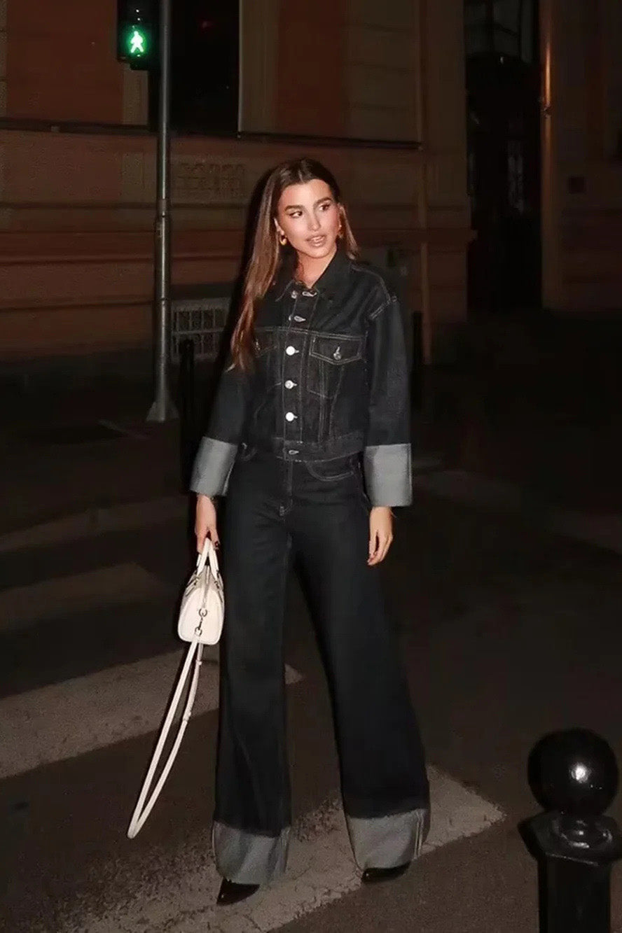 Joa Broderad Spets Trimmad Flare Maxiklänning