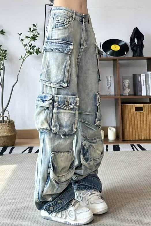 Taş Detaylı Düz Jean