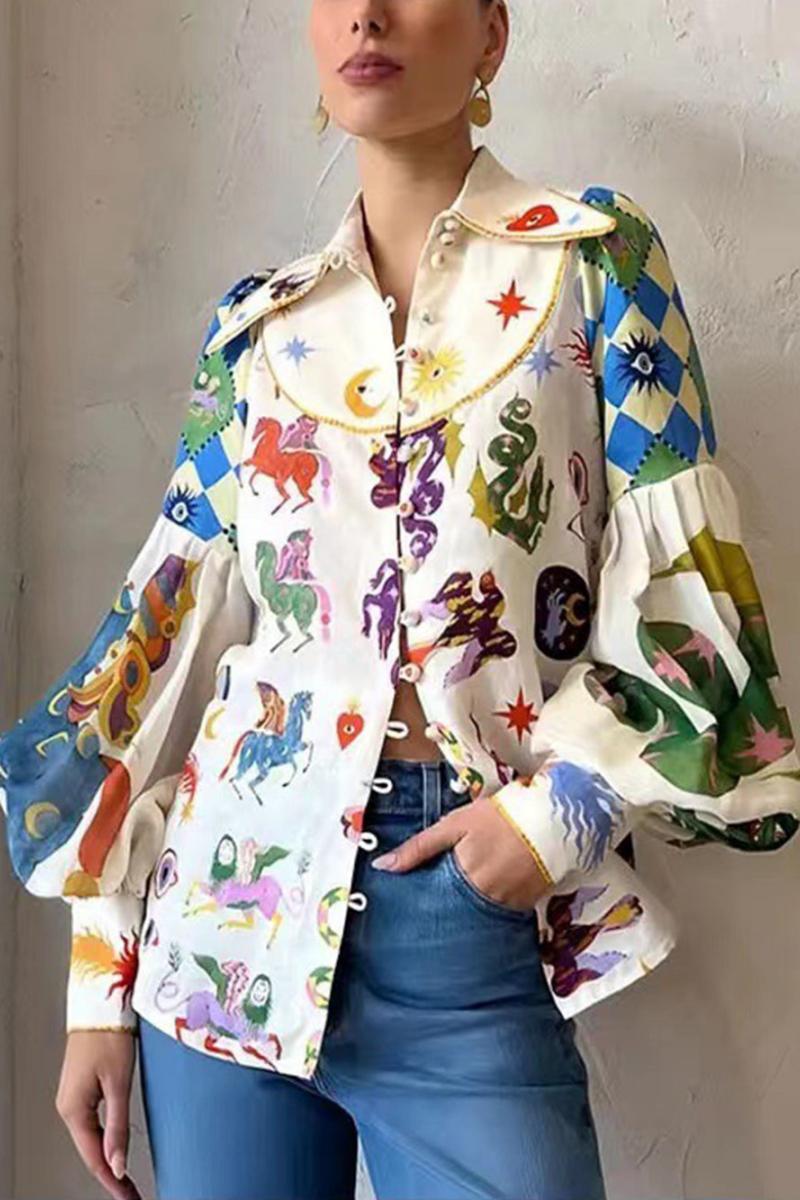 Ballon Ärmelen Elegant Shirt