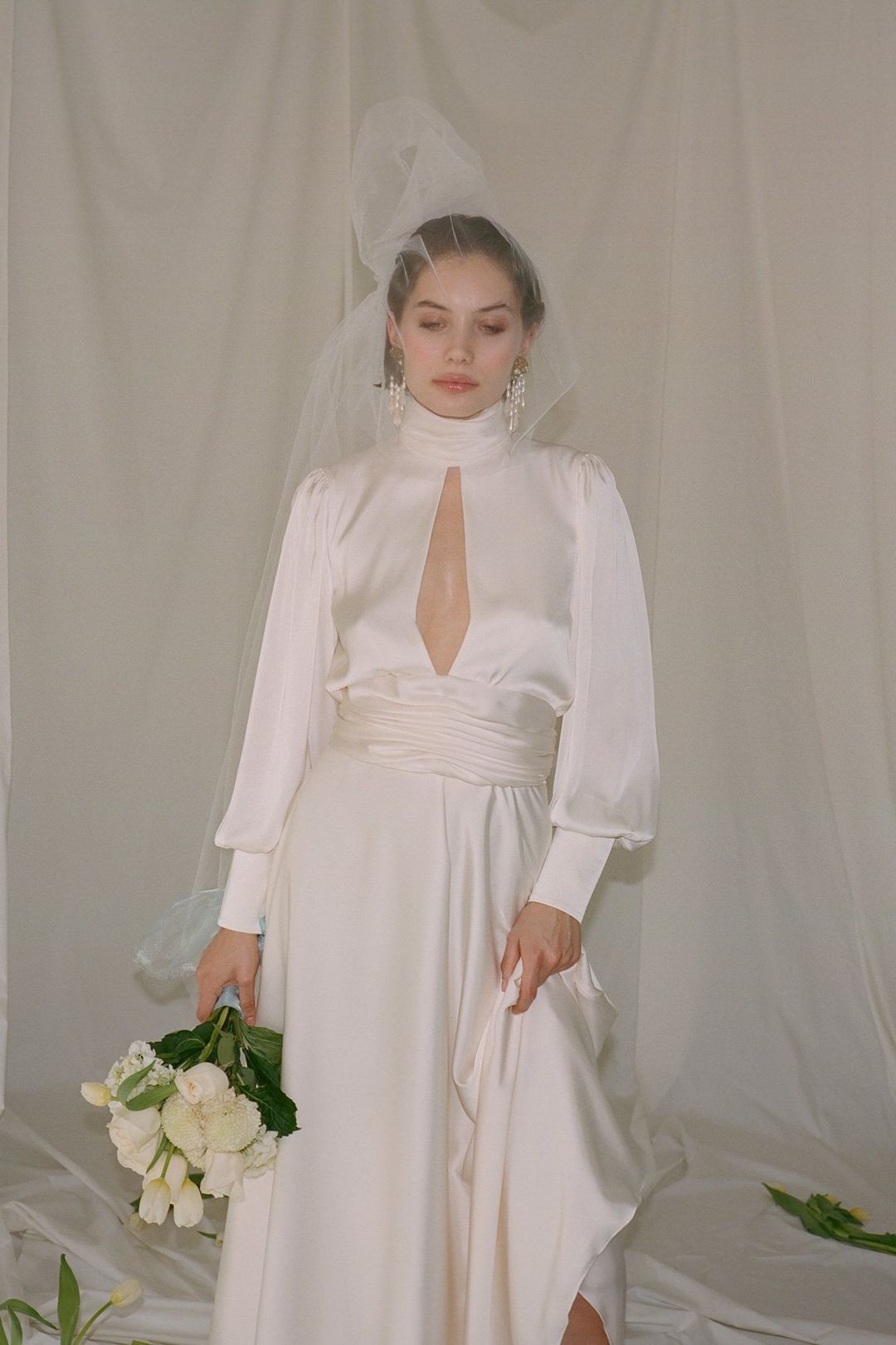 Galaxy White Evening Gown