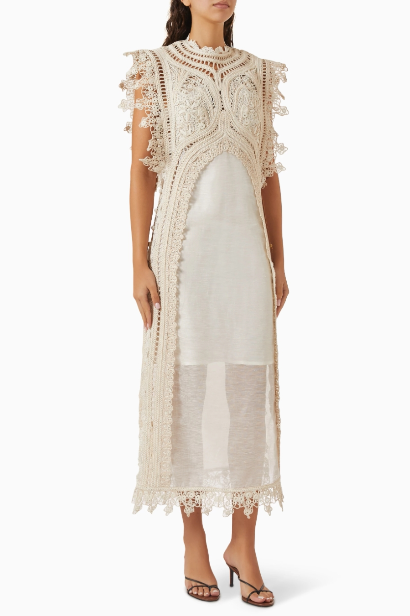 maxi hollow dress Woven Hollow Organza Maxi Dress