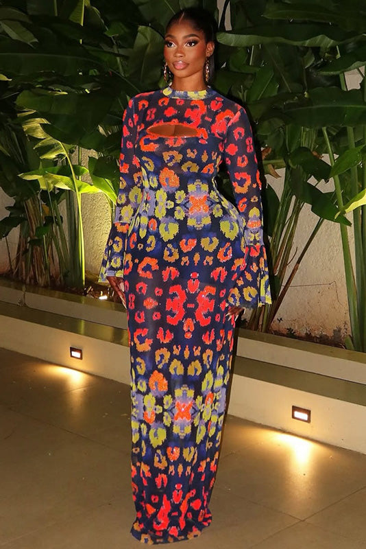 Rochie maxi transparentă cu drapaj regina gotică