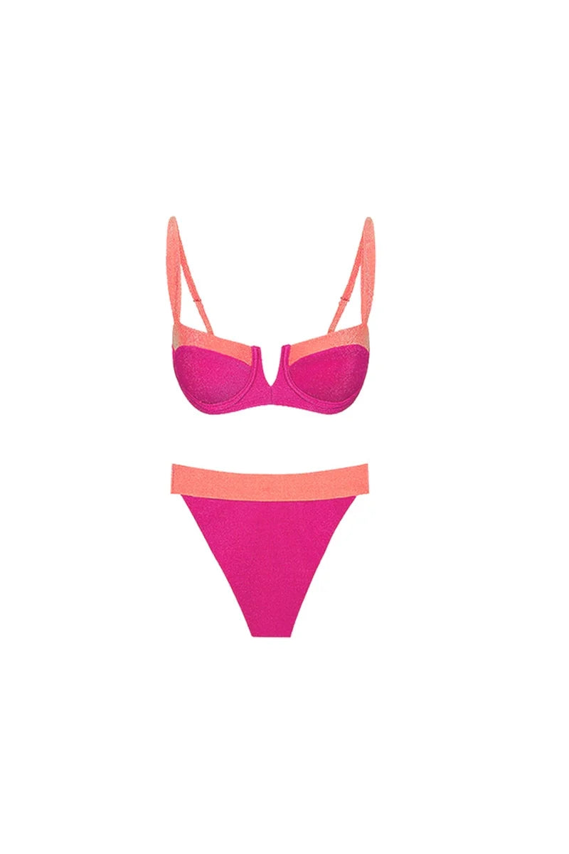Fluorescent Sexy Bikini Set