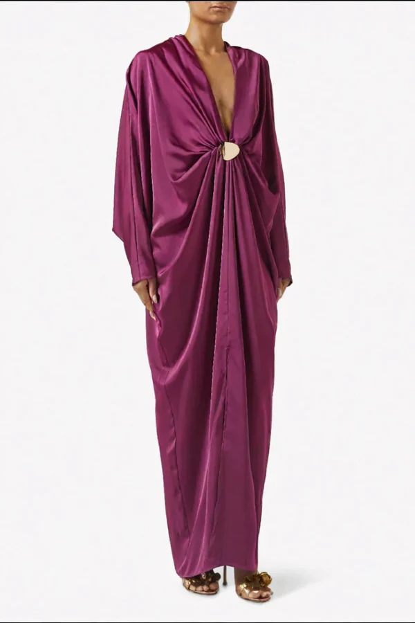 Skládané maxi šaty Belle Gradient
