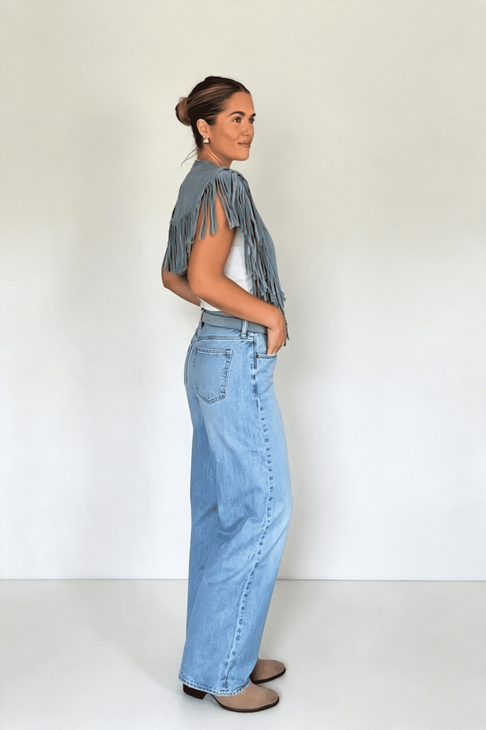 Western Fringe Crop Coat