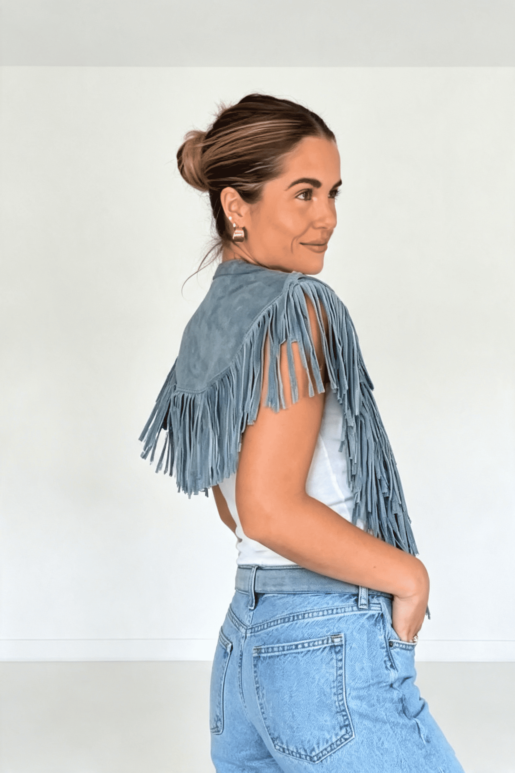 Western Fringe Crop Coat