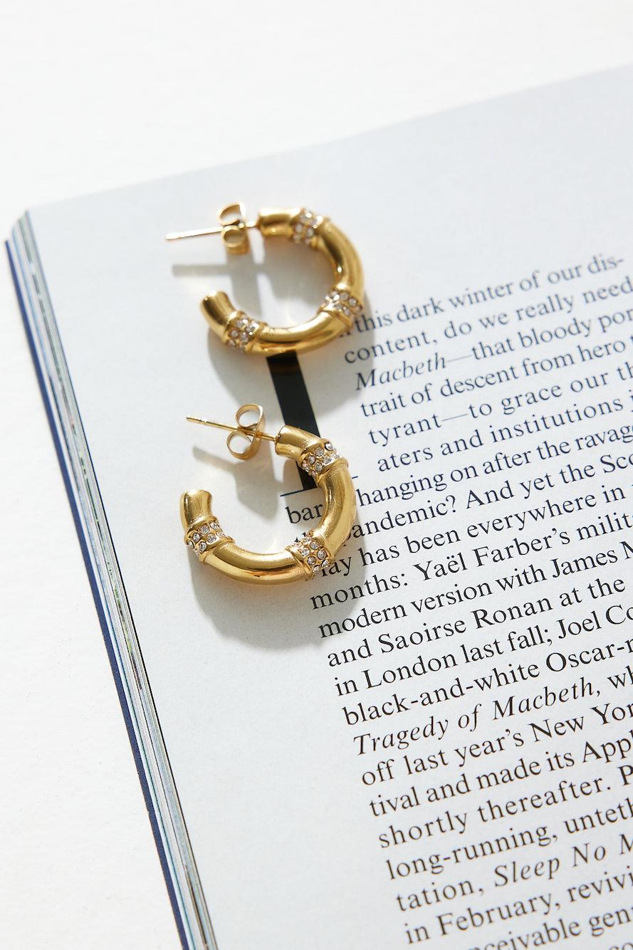 18k gullbelagte delikate hoops gull
