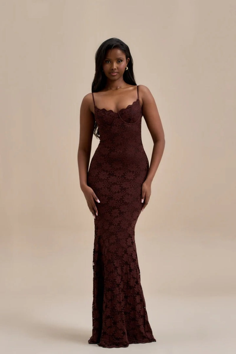 leah maxi dress Leah Lace Maxi Dress