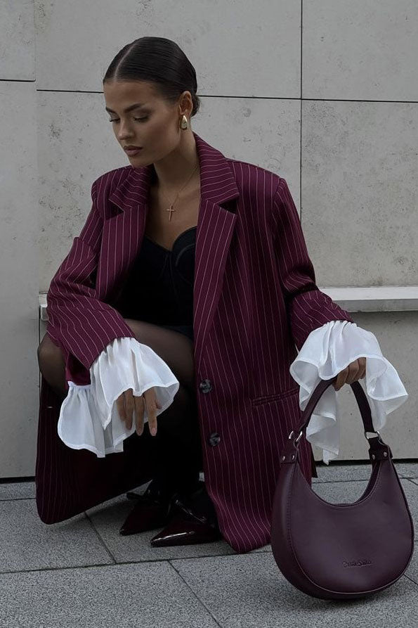 Joa Broderad Spets Trimmad Flare Maxiklänning