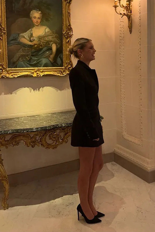 Robe longue évasée à bordures en dentelle brodée Joa