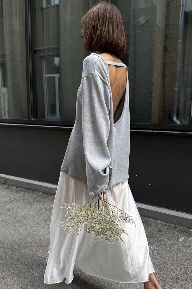 Joa – Ausgestelltes Maxikleid mit bestickter Spitze