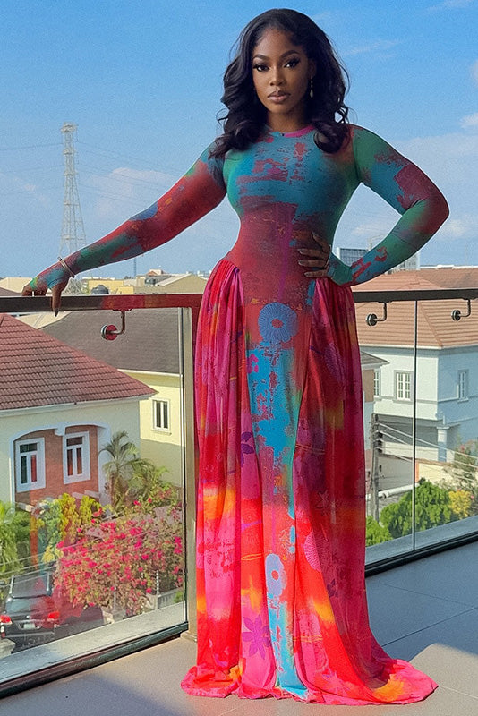 Gothic Queen Transparent Maxi Kleed