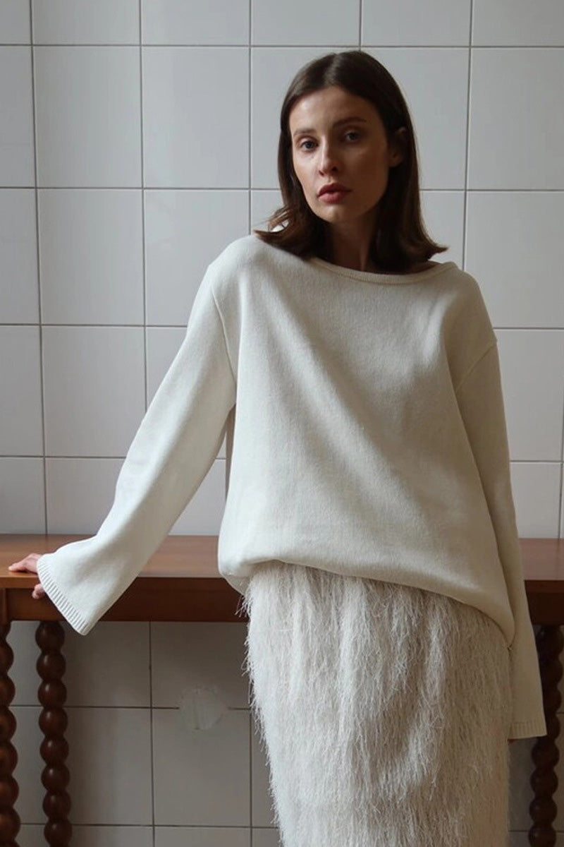 Joa – Ausgestelltes Maxikleid mit bestickter Spitze