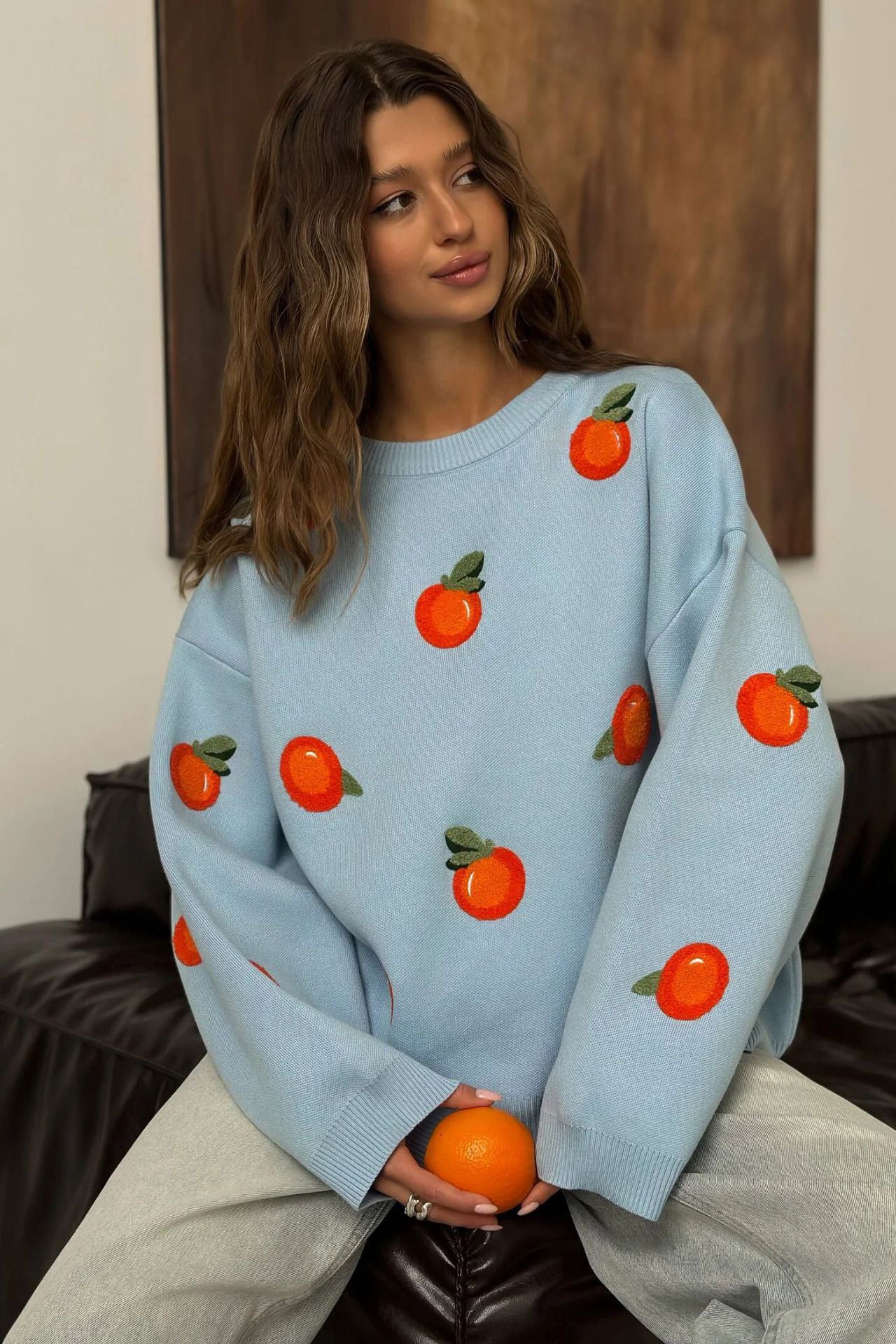 Abito lungo svasato con pizzo ricamato Joa