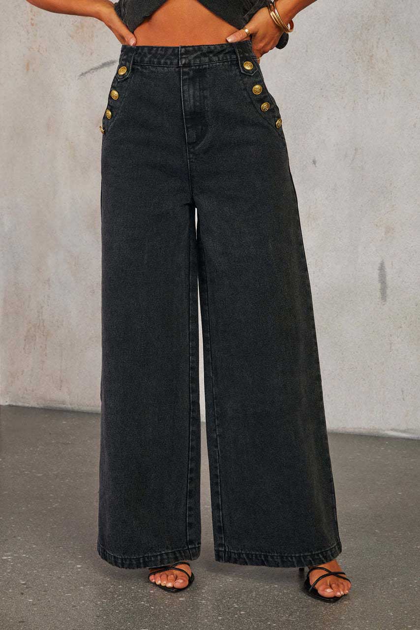Distressed Loose Denim Kostym