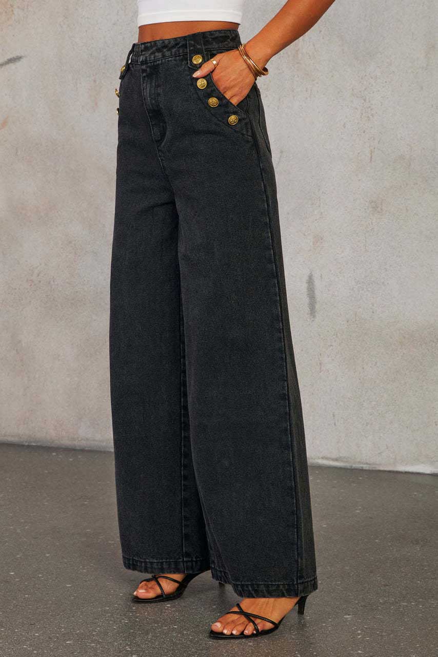Distressed Loose Denim Kostym