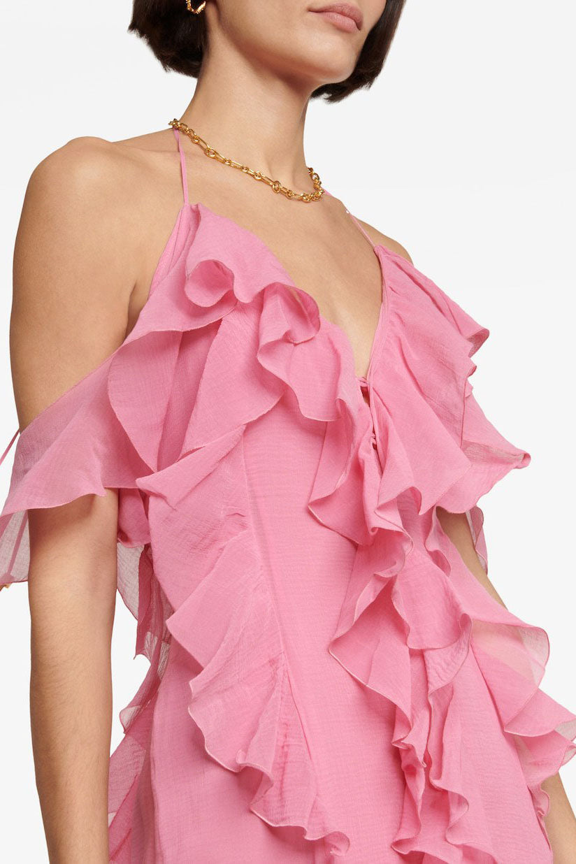Pink Mist Rose Maxi Dress