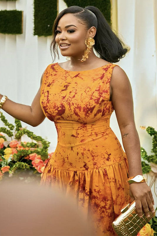 Zábavné maxi šaty s potiskem humra, volný střih