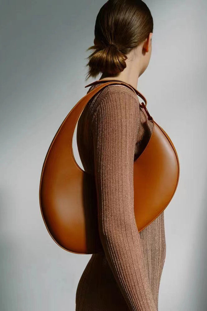 fold over ultra mini dress Italian Niche Design Crescent Hobo Shoulder Bag