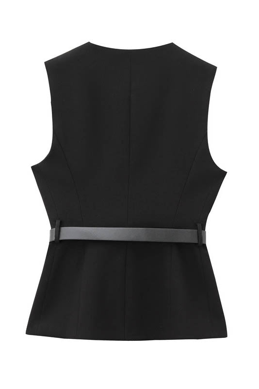 Urban Sleeveless Blazer & Pants Set