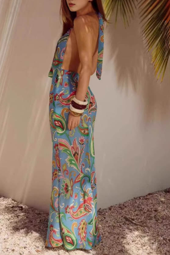 Conjunto de banho de duas peças com estampa Martha