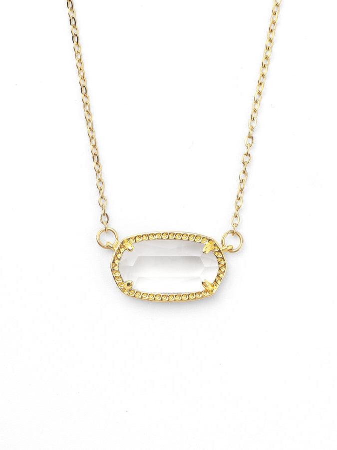 Oval Gebuertssteen-Anhänger-Halskette