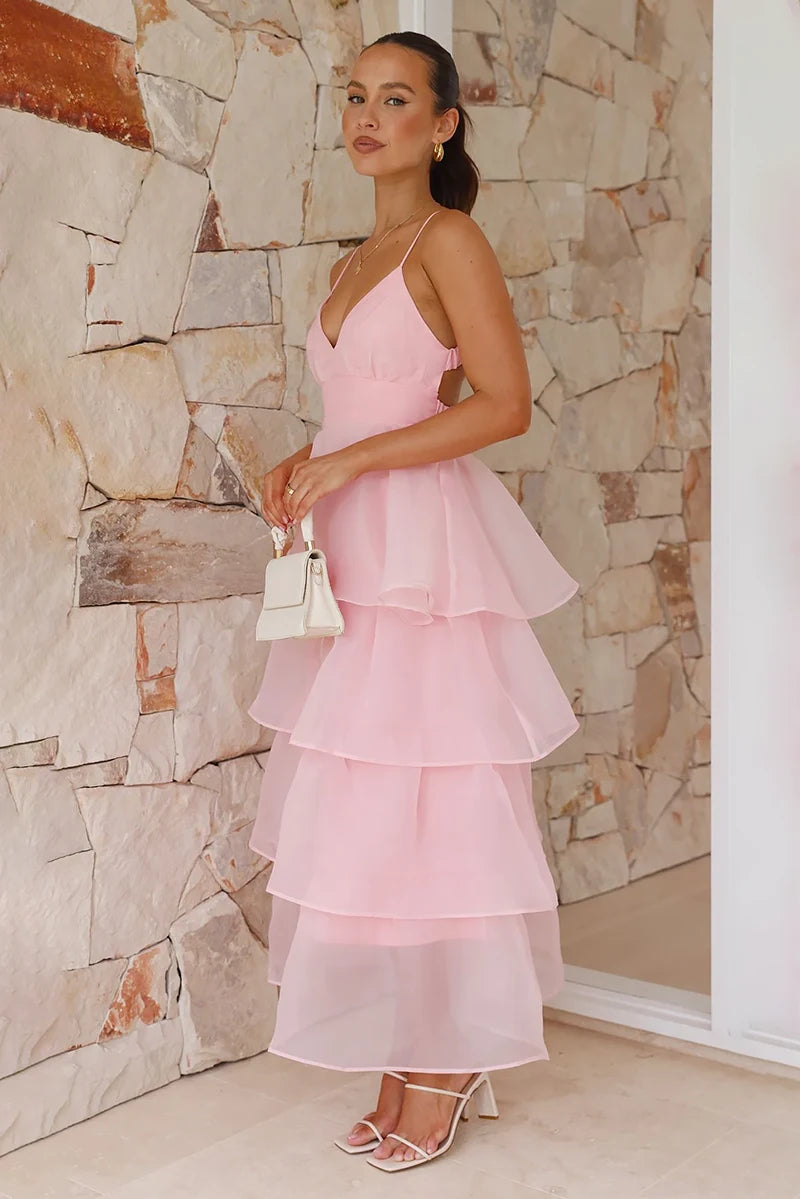 Shayla Maxikjole - Rosa