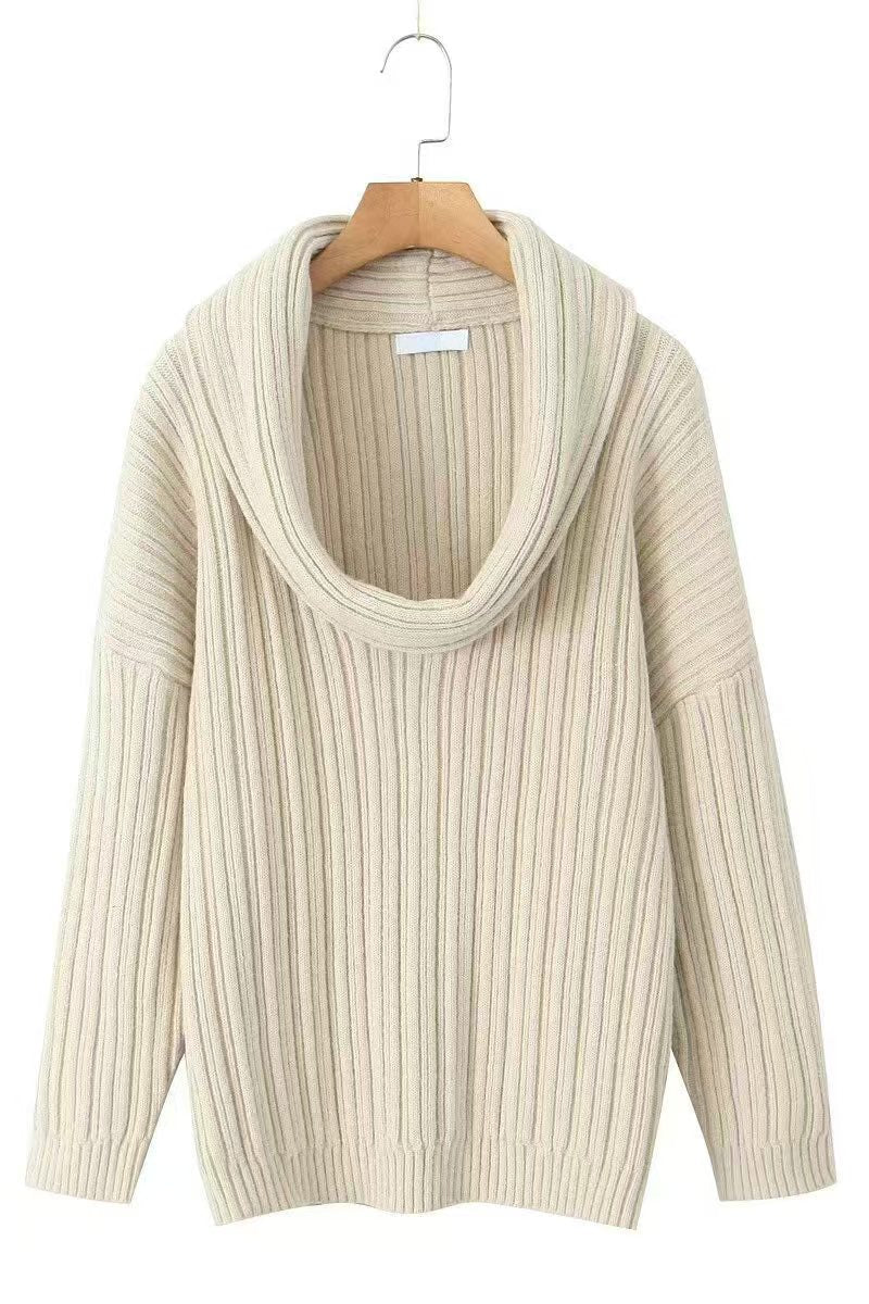 Lazy Style Solid Faarf Irregulär Strécken Top