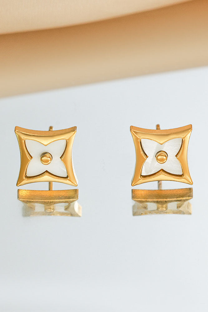 Unique Clover Stud Earrings