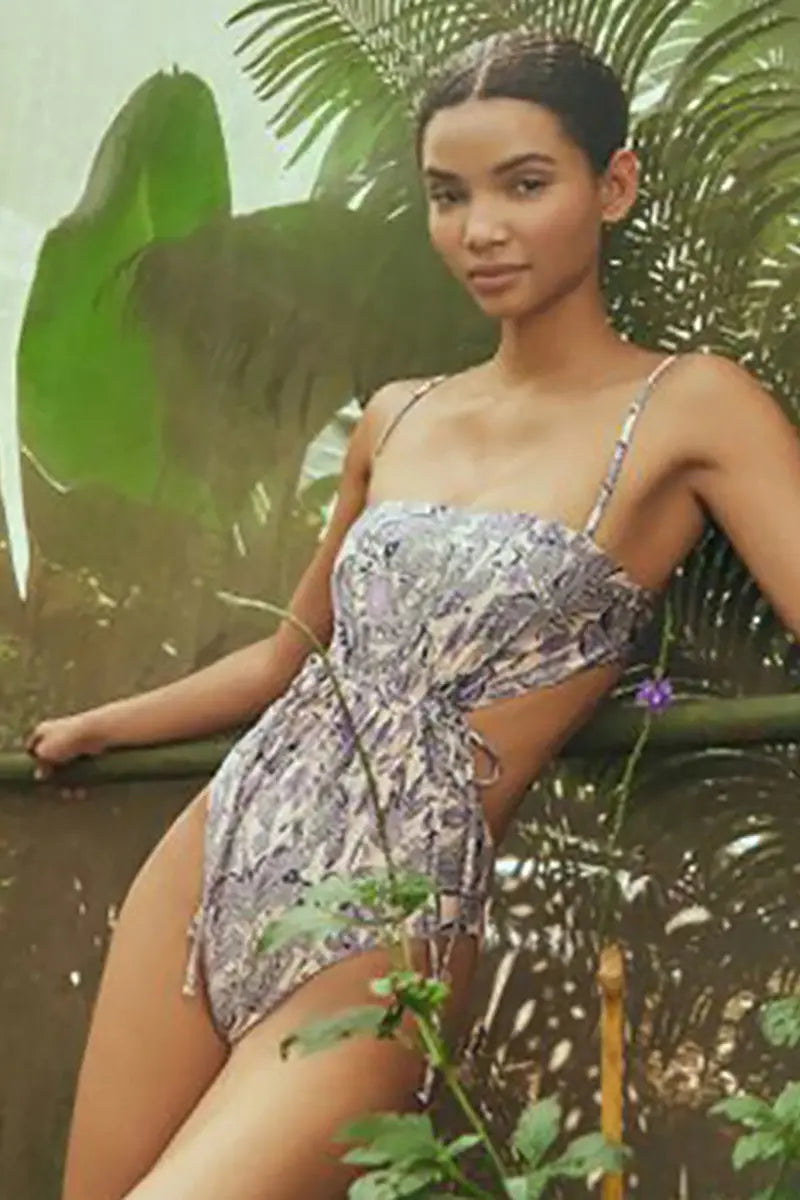 Dragonfly Ruffle Bikini Swimsuit Set