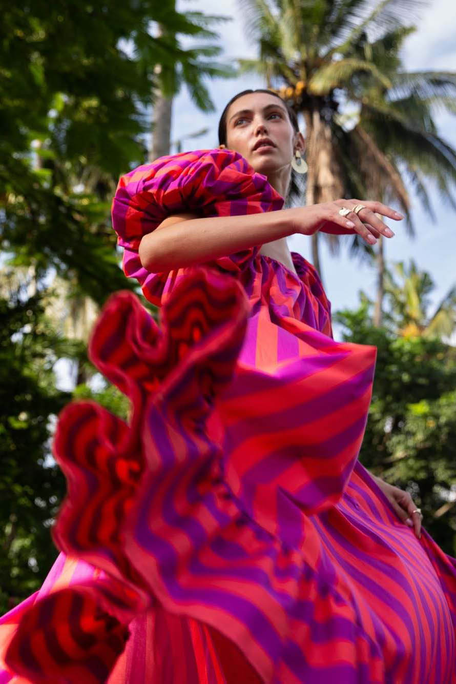 Vermilion Waltz Strapless Dress